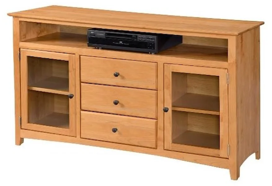 Shaker Entertainment Entertainment Console by Archbold Furniture at Esprit Decor Home Furnishings